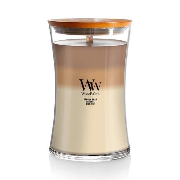 Candle WoodWick Hourglass Trilogy Café Sweets, tamaño grande, 620 ml