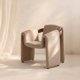 thumbnail image 1 of Poltrona Cozy Terciopelo Arena y Madera Natural, 1 of 3