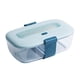 thumbnail image 4 of Contenedor De Almacenamiento De Alimentos De Vidrio Con Tapas Herméticas Para Lugares De Trabajo Azul Claro, 4 of 5