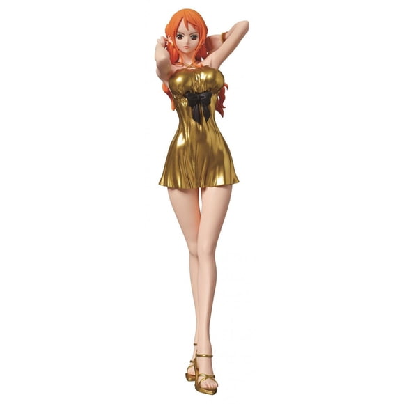 Figura Banpresto One Piece Nami 25 cm Vestido Dorado