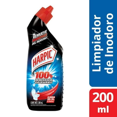 Limpiador Baño Gel Desinfectante Removedor De Sarro Botella 200 Ml Harpic