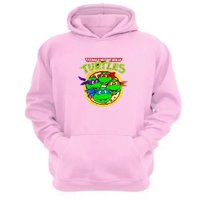 Genérico - Polerón Canguro Tortugas Ninja Rosa Talla L Unisex