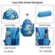 thumbnail image 3 of Children School Rolling Backpack Bag Wheeled Backpack for Boys School Trolley Bag Wheels Kids Travel Luggage Trolley Bag Set, 3 of 3