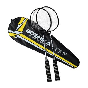 Magideal - 2 Uds Raquetas De Bádminton Juego De Raquetas De Bádminton Accesorio De Bádminton Portátil Y Bolsa De Transporte Profesional Para Jugar Al Aire Libre Negro
