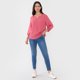 thumbnail image 4 of Blusa Mujer Botones Macramé Rosado Corona, 4 of 5