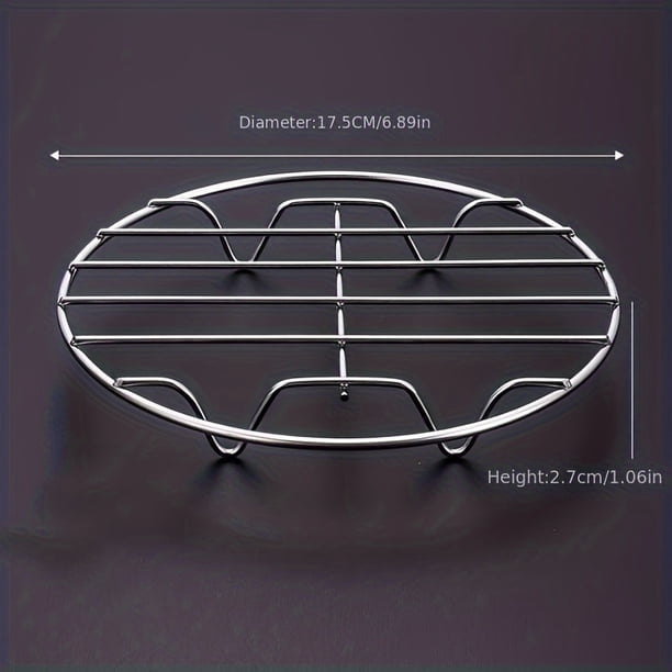 Upgrade Your Cooking Game with Our Household 304 Stainless Steel Steaming and Grill Rack - Perfect Size, Heat-Resistant, and Easy to Use!