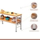 thumbnail image 3 of Mesa de cocina organizadora 2 niveles metal y madera clara - Blanca, 3 of 4