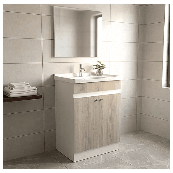 Mueble Vanitorio 60x47 cm Jerez Con Lavamanos Y Grifería ¡Listo para Instalar!