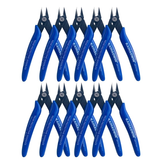 Flush Cutters 170 Cortadores De Alambre (paquete De 10 Unidades) Color Azul