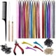 thumbnail image 4 of Kit De Oropel Para Extensiones De Cabello De 12 Colores, 2400 Hebras Para Peinar A Mujeres Y Hombres, 120cm, 4 of 5
