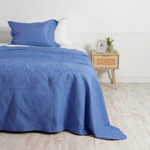 Mashini - Quilt Cordoba Lisa 1.5 P Azul