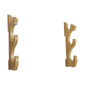 Magideal - Soporte De De 3 Niveles, Accesorios Para Decoración De Habitación, Tablero De Fibra De Densidad Horizontal Sin Soporte De Hardware, Soporte De Color De La Madera