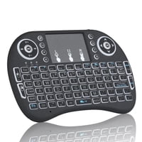 Gen - Mini Teclado Inalambrico Recargable Mouse Touchpad Smart Tv Negro