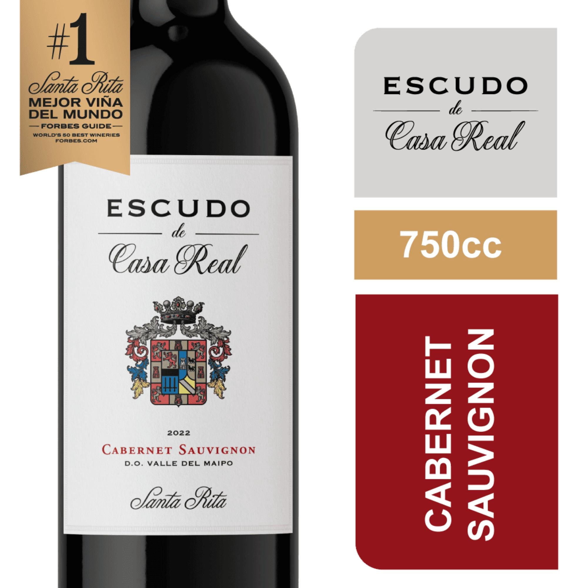 Vino Tinto Cabernet Sauvignon Botella 750 ml Casa Real