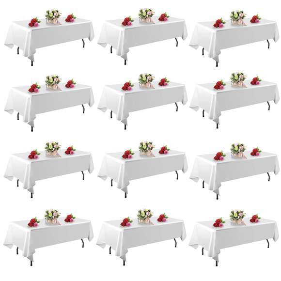 Manteles FINDYOU Paquete de 12 152x259cm Poliéster Blanco