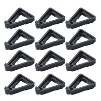 Ioensy - 12 Uds Pies De Maceta Triángulo Soporte De Planta Para Macetas De Flores Interior Exterior S Negro