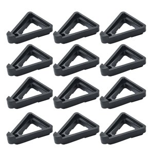 Ioensy - 12 Uds Pies De Maceta Triángulo Soporte De Planta Para Macetas De Flores Interior Exterior S Negro