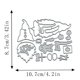 thumbnail image 4 of Troqueles Feemkota Navideños de Papá Noel para Scrapbooking y Relieve, 4 of 4