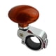 thumbnail image 1 of Perilla Del Volante Manija De Ayuda Metal ABS Goma Para Automóvil Marrón Automotriz, 1 of 5