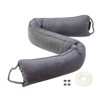 Bothyi - Tope De Tiro Debajo De La Puerta Aislamiento De Polvo Y Ruido Sello De Puerta Fácil De Instalar Gris