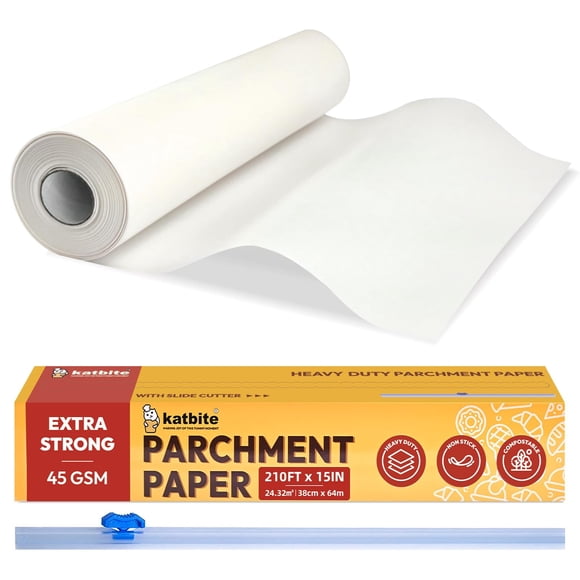Rollo de papel pergamino Katbite Baking, 15 cm x 64 m, 24,2 m²