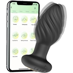 Dym - Vibrador Plug Anal Inalámbrico Punto G Con App