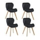 thumbnail image 1 of Pack 4 Sillas Mariposas Velvet Color Negro, 1 of 2