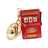 Bothyi - Mini Máquina Tragamonedas Llavero De Juguete Divertido Llavero De Cumpleaños Para Niñas Niños Hombres Rojo