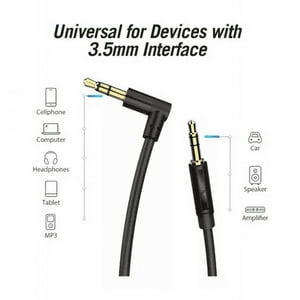 Genérico - Cable Auxiliar Audio Musica Telefonos Conector Lau