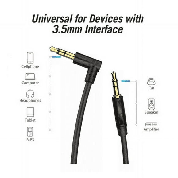 Cable Auxiliar Audio Musica Telefonos Conector Lau