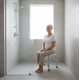 thumbnail image 2 of Piso De Baño Ducha Giratorio Antideslizante Altura Ajustable, 2 of 4