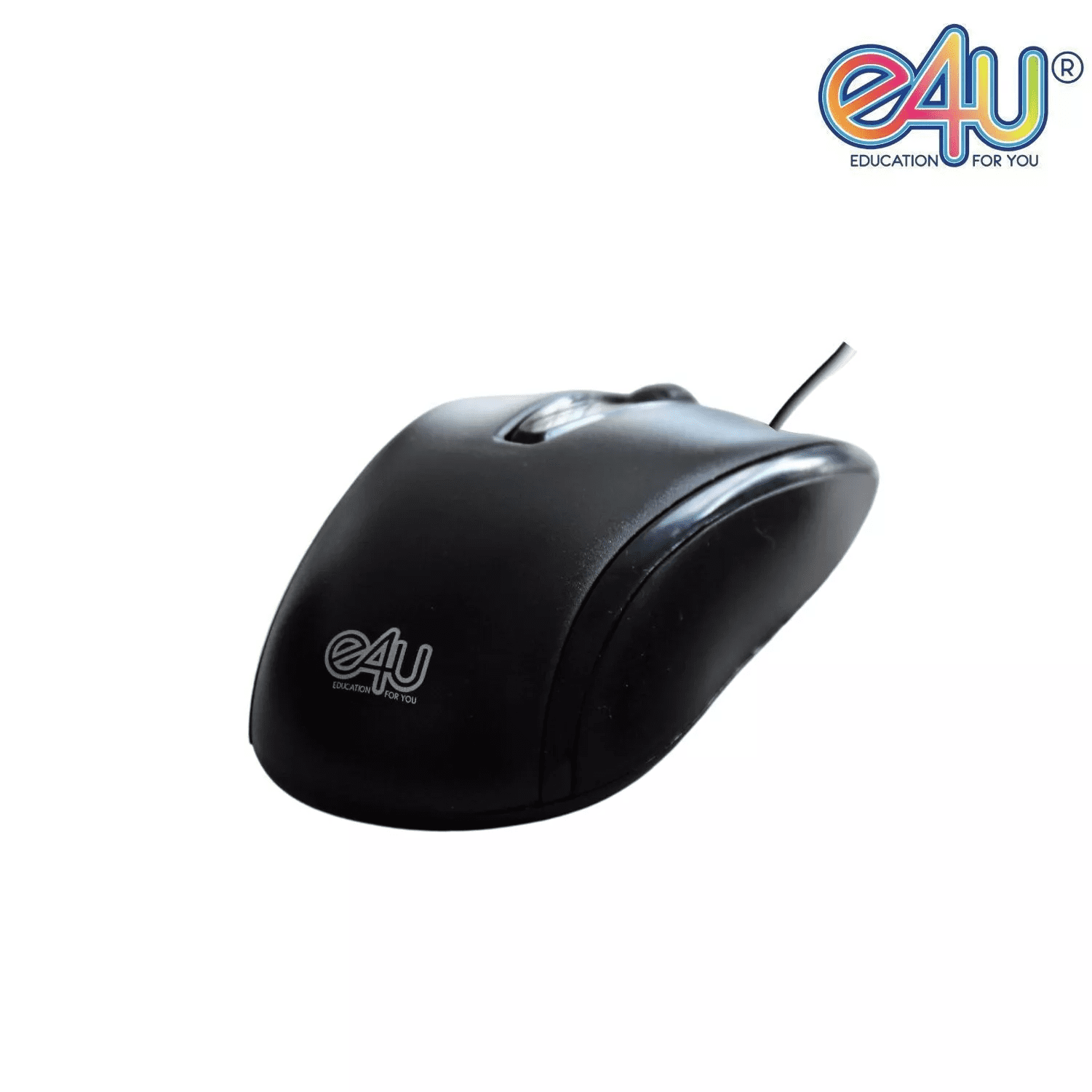 E4u Mouse Usb Negro Y Rojo