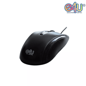 E4U Mouse Usb Negro Y Rojo