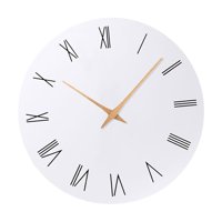 Magideal - Reloj De Pared Silencioso, Sin , Para Colgar En La Pared, Adorno De 30 Cm, Reloj Decorativo Para Oficina, Sala De Estar, Dormitorio, Decoración. Números Romanos