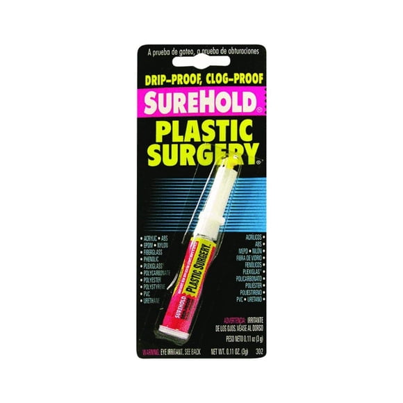Super Glue Surehold Plastic Surgery, 3 g (paquete de 1)