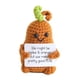 thumbnail image 2 of Divertida Muñeca De Tejer Con Tarjeta De Afirmación Suave Para Apartamento Dormitorio Escritorio Naranja, 2 of 3