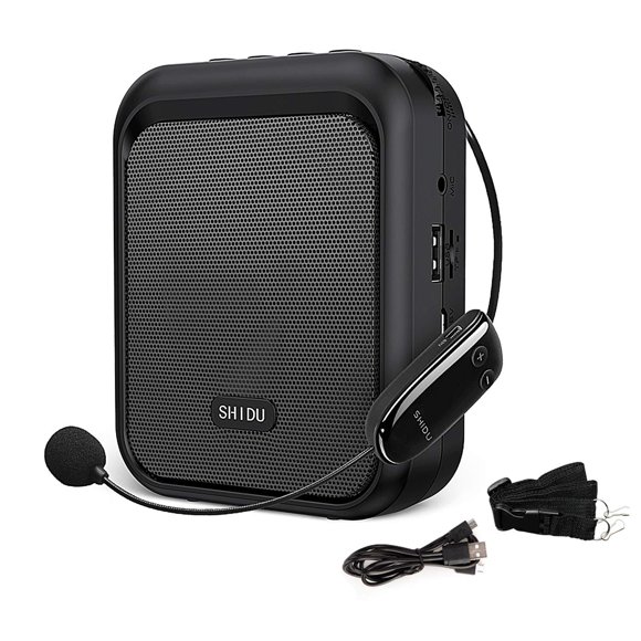 Amplificador de voz SHIDU Mini altavoz Bluetooth portátil 10W