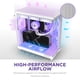 thumbnail image 5 of Case NZXT H6 Flow RGB Mid-Tower Airflow con 3 ventiladores RGB, color blanco, 5 of 8