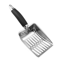 Magideal - Pala Para Arena De Gatos De Acero Inoxidable, Pala Para Arena Para Gatos Portátil De Agarre Cómodo, Elevador De Excrementos De Gato Para Conejos, Cach