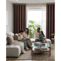 Mylhogar - Set De Cortinas Blackout Engomadas Modernas De Lujo