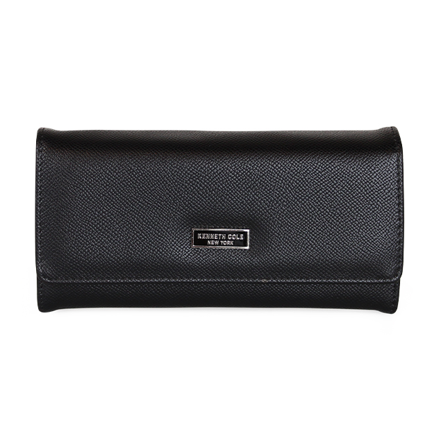 Kenneth Cole - Billetera Flap-Bessie Negro
