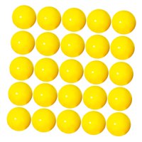 Magideal - 25X Bolas De Bingo Bolas De Llamada Accesorios De Reemplazo Universal Bolas De Lotería Duraderas Bola De Conteo Para Noches Hogares Viajes Juegos De G Amarillo