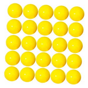 Magideal - 25X Bolas De Bingo Bolas De Llamada Accesorios De Reemplazo Universal Bolas De Lotería Duraderas Bola De Conteo Para Noches Hogares Viajes Juegos De G Amarillo
