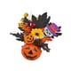 thumbnail image 4 of Calabaza Artificial De Halloween Para El Hogar, Acción De Gracias, Hojas De Arce, Flores De Bacca Con Calavera, 4 of 5