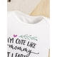 thumbnail image 4 of Baby Boys And Girls Casual "I'm Cute Like Mommy But I Fart Like Daddy" Short Sleeve Round Neck Onesie Clothes, 4 of 5