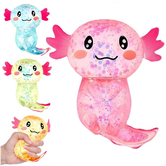 Juguete antiestrés WQQLPB Axolotl rosa