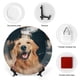 thumbnail image 3 of Golden Retriever Plato decorativo de porcelana fina (bone china), plato decorativo de cerámica para hogar, oficina, soporte de pared, platos decorativos para dormitorio - 6 pulgadas (15 cm), 3 of 6