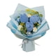 thumbnail image 2 of Ramo De Flores De Ganchillo Tulipanes Flores Artificiales Para El Hogar Fiesta De Acción De Gracias Azul, 2 of 3