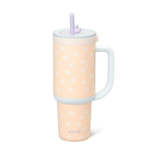 Vaso Ello Oasis De 900 Ml Con Asa Y Pajita Retráctil