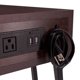 thumbnail image 5 of Mesa lateral Southern Enterprises Porten color nogal con puerto USB, 5 of 8